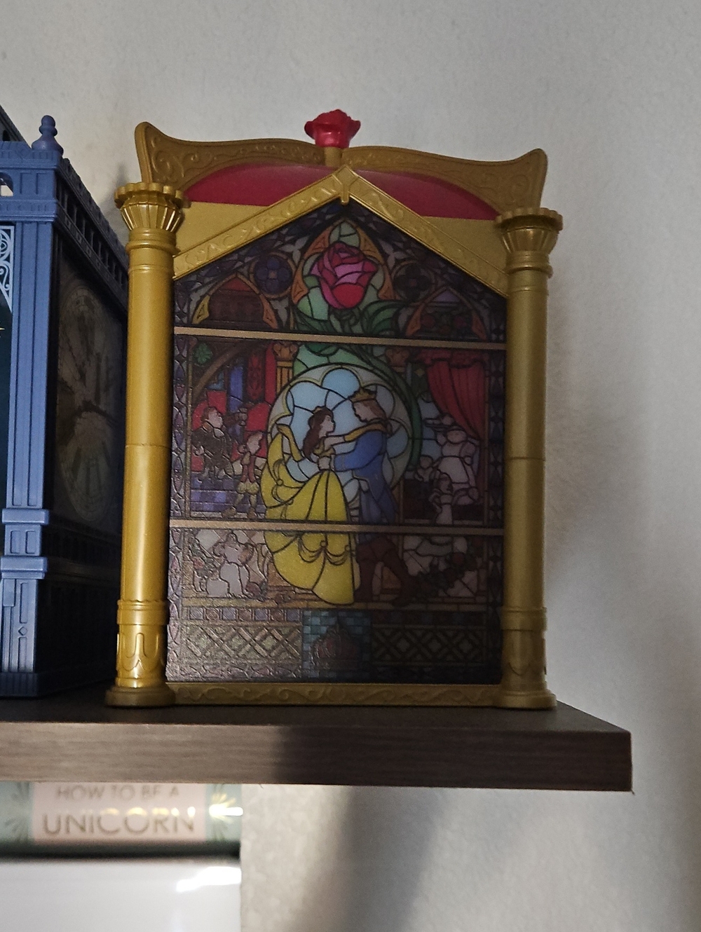 Disney Beauty and the Beast Stained Glass Popcorn Bucket Tokyo Disneyland Exclus